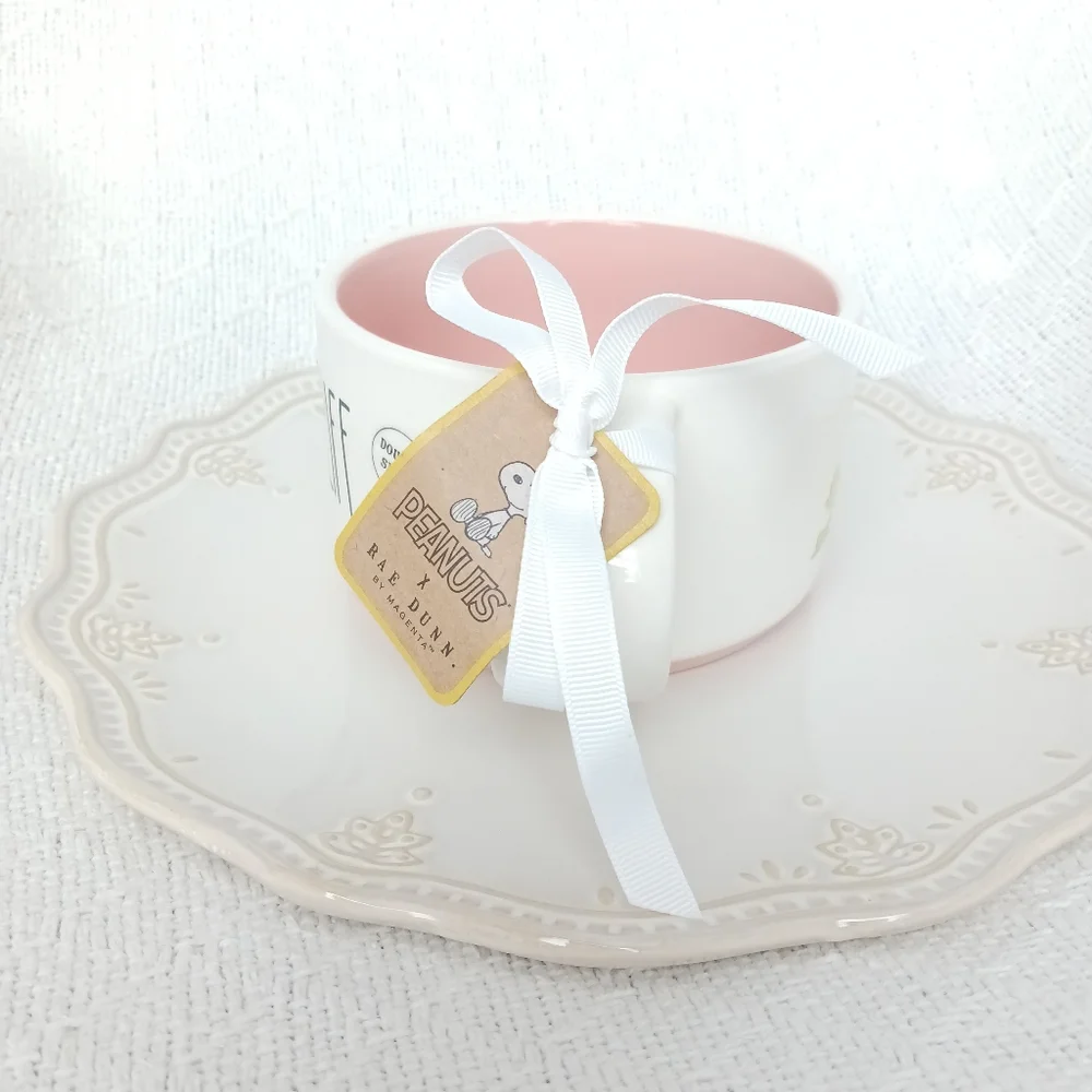 Rae Dunn × Peanuts Puppy Life Ceramic Dog Dish Bowl Mug